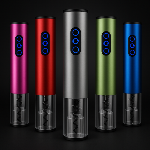 Abridor de vinho elétrico original, saca-rolhas, abridor de garrafa de vinho automático, sem fio, com cortador de folha e rolha de vácuo, ferramentas de bar